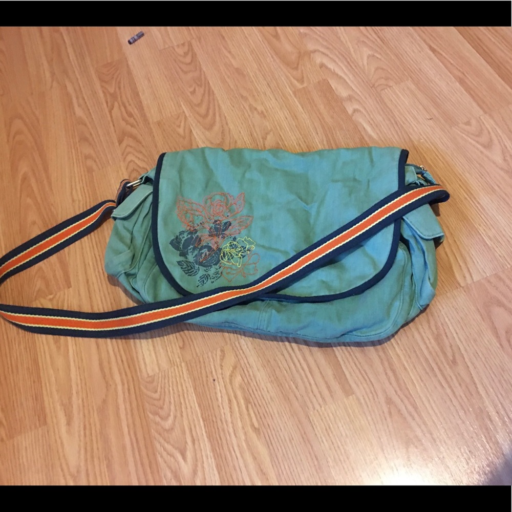 Old Navy Green Messenger Bag